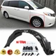 Inner Fender Liner w/ Clips For 2011-2017 Toyota Sienna Front Passenger Side