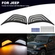 2PCS Amber+White Fender LED Turn Signal Air Vent Lights For Jeep Wrangler JL JT 2PCS Amber+White Fender LED Turn Signal Air Vent Lights For Jeep Wrangler JL JT