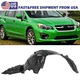 Inner Fender Liner For 2011-2014 Subaru Impreza WRX STI Front Right Side Black