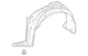 GENUINE TOYOTA C-HR 2020-2022 FRONT FENDER LINER RH=PASSENGER SIDE, 53875-F4012