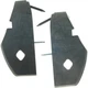 New For 2009-2014 Front Bumper End Caps Dodge Challenger Fits Primed Plastic 2Pc New For 2009-2014 Front Bumper End Caps Dodge Challenger Fits Primed Plastic 2Pc
