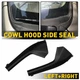 Cowl Extension Trim Fits Nissan Versa Hatchback 2007-12 Sedan 2007-11 Black 2PCS