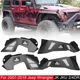 Front & Rear Inner Fenders Liners For 2007-2018 Jeep Wrangler JK JKU 2/4DR 4PCS Front & Rear Inner Fenders Liners For 2007-2018 Jeep Wrangler JK JKU 2/4DR 4PCS