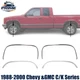 Front&Rear Fender Chrome Trim Moldings LH&RH For 1988-2000 Chevy &GMC C/K Series