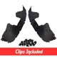 Front Driver & Passenger Side Fender Liner Set w/ Clips For 2016-2018 Honda HR-V
