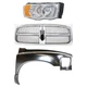 DODGE FULL SIZE P/U 02-05 GRILLE 3-pc Kit Plastic with Fender and Headlight DODGE FULL SIZE P/U 02-05 GRILLE 3-pc Kit Plastic with Fender and Headlight