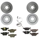 Hella Front Rear Rotors Low-Met Disc Brake Pad Kit For BMW E85 E86 Z4 N52 06-08