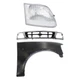 Grille For 97-98 Ford F-150 Cross Bar with RH Fender with Wheel Arch Holes Kit