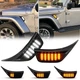 For Jeep Gladiator JT Wrangler JL JLU Sport Rubicon Flow LED Side Marker Light For Jeep Gladiator JT Wrangler JL JLU Sport Rubicon Flow LED Side Marker Light