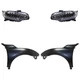 Fenders + Headlight Set LED For 2016-2018 Honda Civic