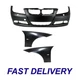 Set of 3 Front Primed Bumper Cover Kit Fits BMW 323i 325i 328i 330i 335i 335xi Set of 3 Front Primed Bumper Cover Kit Fits BMW 323i 325i 328i 330i 335i 335xi