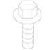 Genuine Mazda Splash Shield Screw 9CF6-00-516B QTY 1 Genuine Mazda Splash Shield Screw 9CF6-00-516B QTY 1