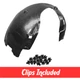 Front Passenger Side Fender Liner w/ Clips For 2005-2010 Chrysler 300 Charger Front Passenger Side Fender Liner w/ Clips For 2005-2010 Chrysler 300 Charger