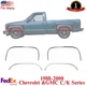 Front&Rear Fender Chrome Trim Moldings LH&RH For 1988-2000 Chevy &GMC C/K Series