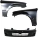 CIVIC 99-00 FRONT BUMPER COVER Primed 3-pc Kit with Fenders