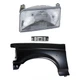 Fender and Headlight Kit For 92-96 Ford F-150 92-97 F-350 Primed Front Left