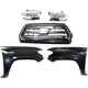 Grille Kit For 2016-2017 Toyota Tacoma with Left Right Fenders and Headlight Grille Kit For 2016-2017 Toyota Tacoma with Left Right Fenders and Headlight