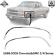 Front Fender Chrome Moldings Trim LH & RH For 1988-2000 Chevrolet&GMC C/K Series