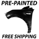 NEW Painted To Match Steel Front LH Driver Side Fender for 2013-2019 Ford Escape