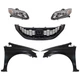Headlight Kit For 2013-2015 Honda Civic Driver LH Passenger RH Side