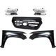 Grille For 16-17 Toyota Tacoma Black w/ Left and Right Fender and Headlight Kit