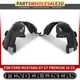 2x Front Inner Fender Liners Splash Shield for Ford Mustang GT Premium GT 18-23