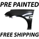 NEW Painted To Match Steel Front LH Driver Side Fender for 2008 2009 Ford Focus NEW Painted To Match Steel Front LH Driver Side Fender for 2008 2009 Ford Focus