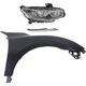 Headlight Kit Fits 2016-18 Honda Civic Passenger Side Assembly w/ Chrome Grille