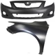 Bumper Cover Kit For 2009-2010 Corolla Front CAPA Certified 2pc Bumper Cover Kit For 2009-2010 Corolla Front CAPA Certified 2pc