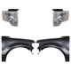 Fender Kit For 2009-2014 Ford F-150 Black CAPA Front Driver and Passenger Side Fender Kit For 2009-2014 Ford F-150 Black CAPA Front Driver and Passenger Side