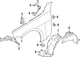 Genuine BMW Fender Lower Bracket 41-00-9-466-103 Genuine BMW Fender Lower Bracket 41-00-9-466-103