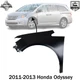 New Front Fender Steel Driver Side Primed For 2011-2013 Honda Odyssey New Front Fender Steel Driver Side Primed For 2011-2013 Honda Odyssey