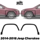 New Front Fender Flare Molding Left & Right Side For 2014-2018 Jeep Cherokee New Front Fender Flare Molding Left & Right Side For 2014-2018 Jeep Cherokee