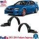 Front Fender Liner Right And Left Side For 2011-2014 Subaru Impreza