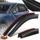 For 17-24 Mazda CX-5 Tape-on Side Window Visors Sun Guards Rain Deflector 4Pcs
