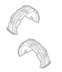 Inner Fender Liner Guard Right & Left Optima 2016-2017-2018 OEM Kia Set of 2 Pcs Inner Fender Liner Guard Right & Left Optima 2016-2017-2018 OEM Kia Set of 2 Pcs
