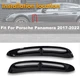 2x Front Fender Molding Air Vent Trim Gloss Black For Porsche Panamera 2017-2022