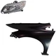 Headlight Assembly Kit for 2013-2013 Honda Civic, Left (Driver), Halogen,