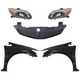 Front Grille Kit For 2012 Honda Civic Si Si HFP Coupe
