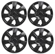 NEW Gloss BLACK 16" Hubcaps Wheelcover SET for 2010-2015 Mazda 3 NEW Gloss BLACK 16" Hubcaps Wheelcover SET for 2010-2015 Mazda 3