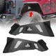 Steel 2PCS Rear Inner Fender Liners for 2007-2018 Jeep Wrangler JK JKU 4DR 2DR Steel 2PCS Rear Inner Fender Liners for 2007-2018 Jeep Wrangler JK JKU 4DR 2DR