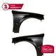 Front Fenders Set Primed Steel For 1999-2000 Honda Civic