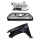 Grille For 2016-17 Toyota Tacoma with Left Side Fender and Headlight Kit Grille For 2016-17 Toyota Tacoma with Left Side Fender and Headlight Kit