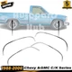 Front&Rear Fender Chrome Trim Moldings LH&RH For 1988-2000 Chevy &GMC C/K Series