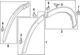 Genuine Honda Wheel Opening Molding 74413-3W0-A00