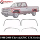 Front&Rear Fender Trim Moldings Chrome LH&RH For 1988-2000 Chevy &GMC C/K Series