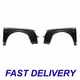 New Set of 2 Driver And Passenger Side Front Steel Fender Fits Audi A6 6 Cyl