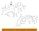 GM OEM 13-15 Acadia Fender Fender Components-Fender Seal 22779804 GM OEM 13-15 Acadia Fender Fender Components-Fender Seal 22779804