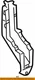 53714-33020 Toyota Extension, front fender apron, front lh 5371433020, New Genui