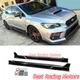 For 2015-2021 Subaru WRX STi 4dr VR-II Style Side Skirts + Air Shrouds (ABS)